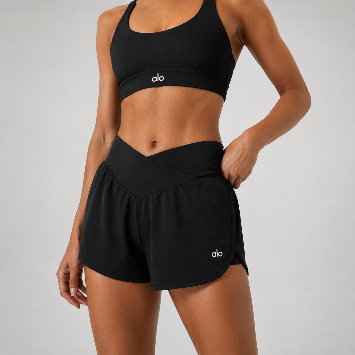 Flow Sports Bra & Running Shorts Set