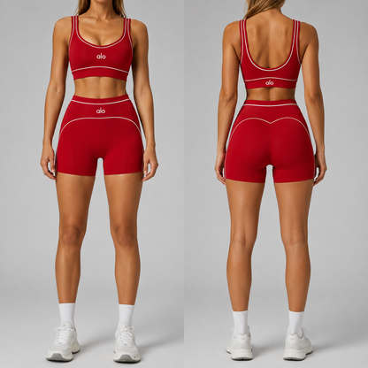 Classic Sports Bra & Shorts Set