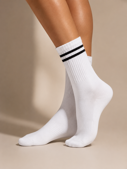 Classic Striped Crew Socks