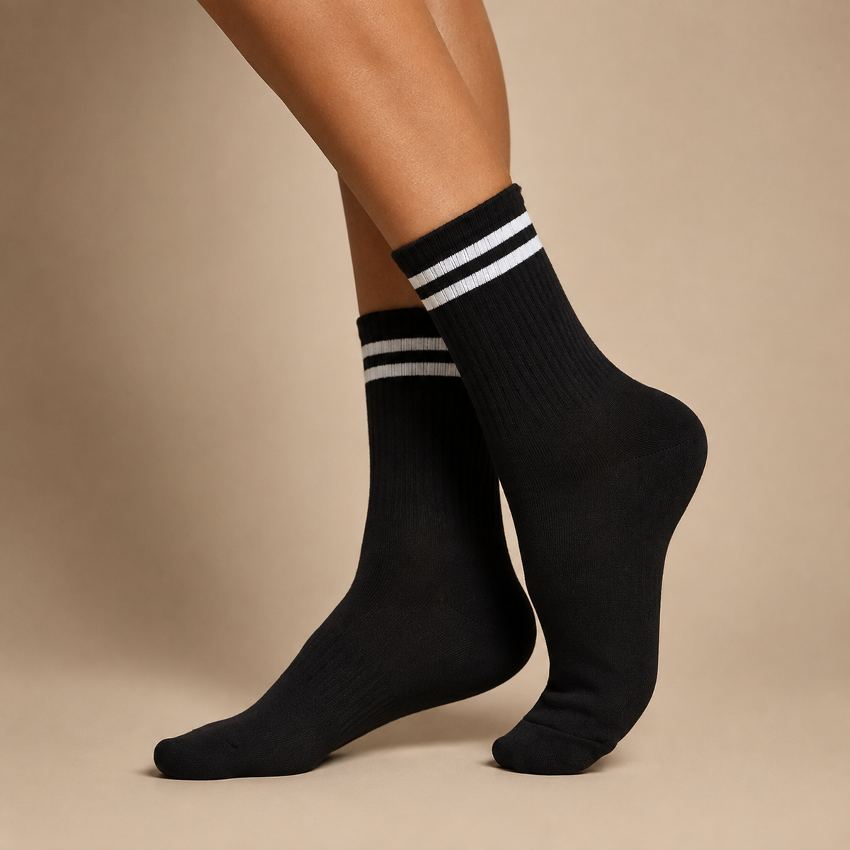 Classic Striped Crew Socks
